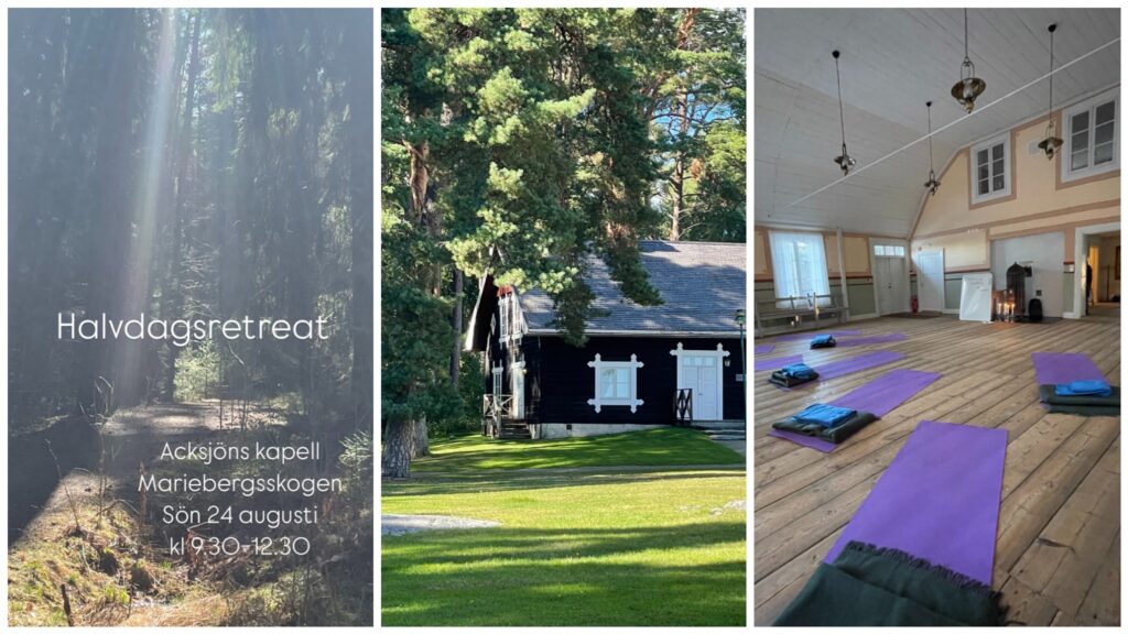 Halvdagsretreat 24 aug